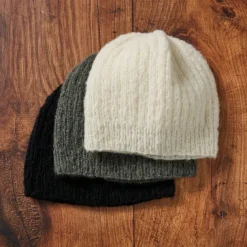 Slate Wool Knit Hat