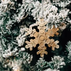 Snowy Day Snowflake Ornament