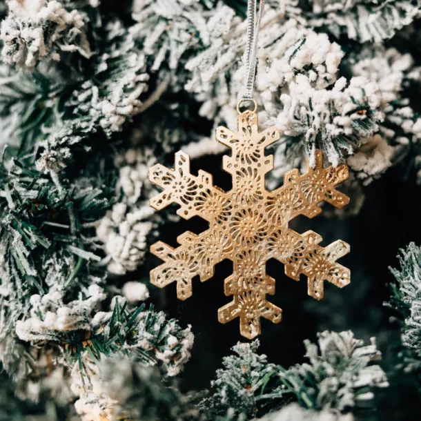 Snowy Day Snowflake Ornament