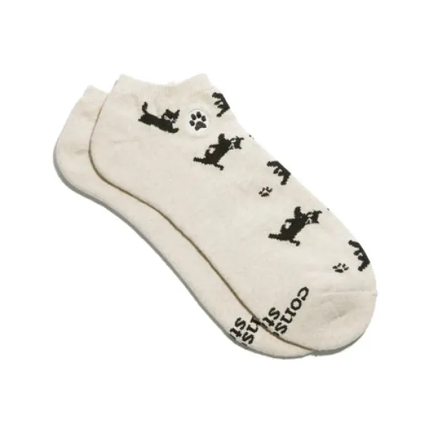 Socks that Save Cats - Ankle, Cream