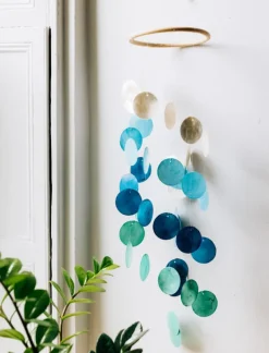 Spiral Capiz Shell Wind Chime