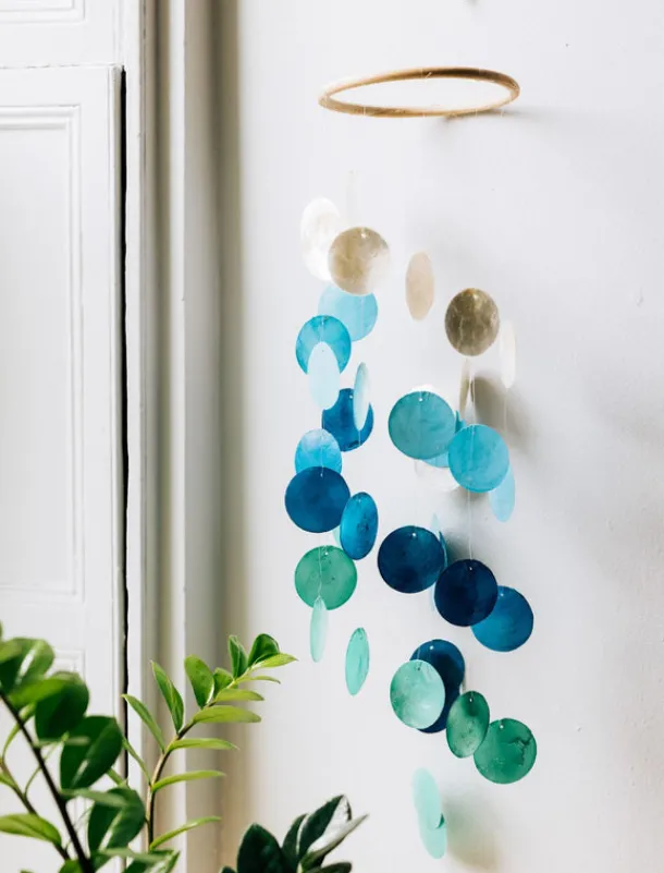Spiral Capiz Shell Wind Chime