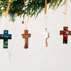Starry Night Cross Ornament