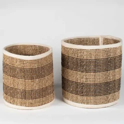 Striped Hogla Basket