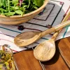 Striped Mango Wood Salad Servers