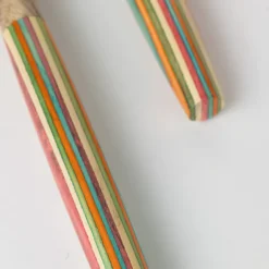 Striped Mango Wood Salad Servers