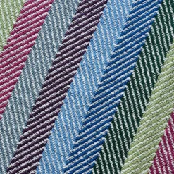 Striped Recycled Cotton Throw Blanket