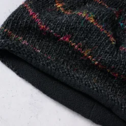 Striped Recycled Wool Knit Hat