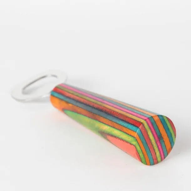 Striped Wood Bottle Opener
