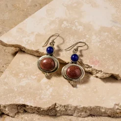 Styacka Mixed Stone Dangle Earrings