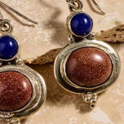 Styacka Mixed Stone Dangle Earrings