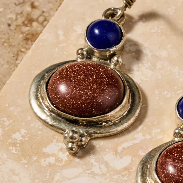 Styacka Mixed Stone Dangle Earrings