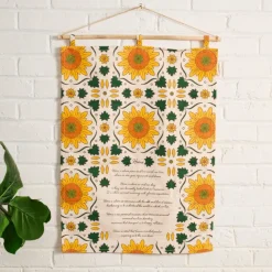 Sunflower Home Poem Wall Hanging
