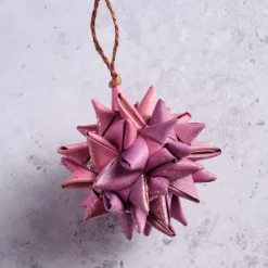 Supernova Folded Ball Ornament - Pink