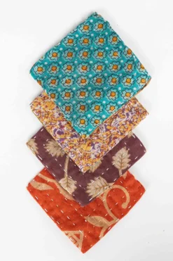 Surprise Kantha Coasters