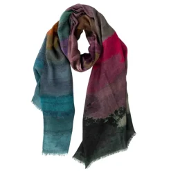 Suryast Striped Wool Scarf