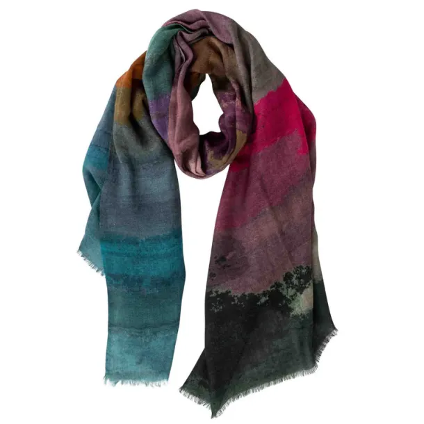 Suryast Striped Wool Scarf