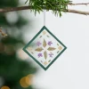 Sweet Blessings Pressed Flowers Ornament