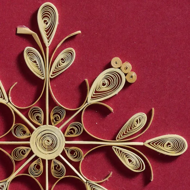 Sweet Snowflake Quilled Card
