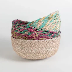 Swirling Sari Basket
