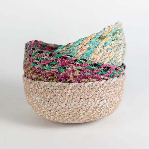 Swirling Sari Basket