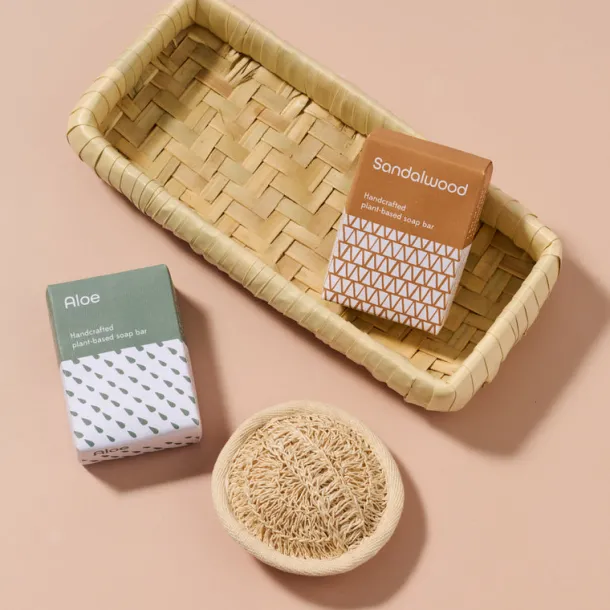 Taaja Sandalwood and Aloe Soap/Body Scrubber Set
