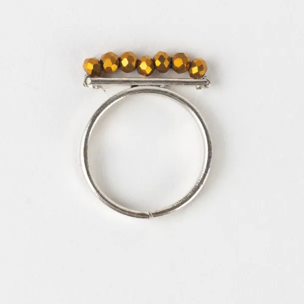 Taakat Gold Bar Silver Ring
