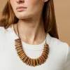 Tagua Slice Bib Necklace