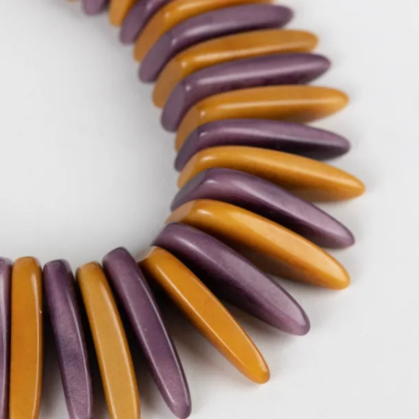 Tagua Slice Bib Necklace