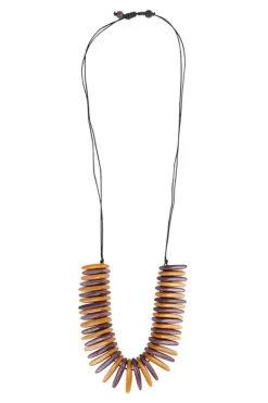 Tagua Slice Bib Necklace