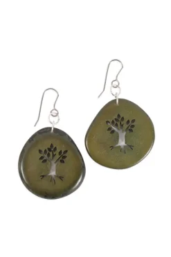 Tagua Tree Earrings