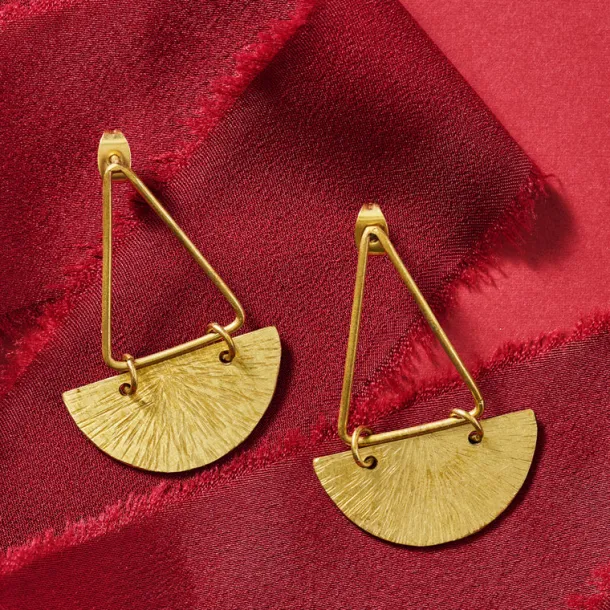 Tana Brass Post Earrings