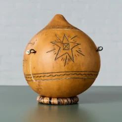 Tana Carved Gourd Nativity