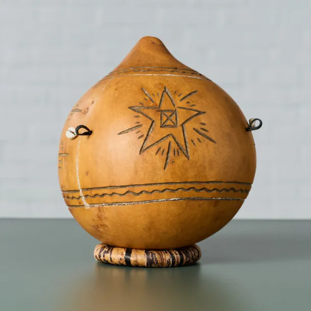 Tana Carved Gourd Nativity