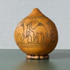 Tana Carved Gourd Nativity