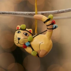 Tangled Up Cat Ornament