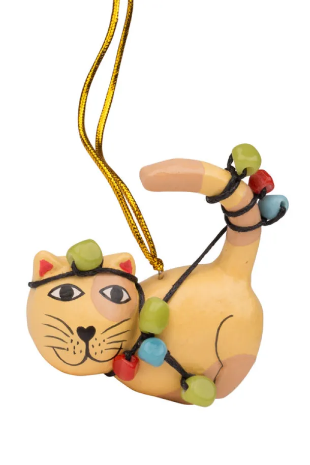 Tangled Up Cat Ornament