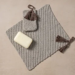 Tasseled Cotton Wash Cloth