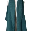 Teal Sky Alpaca Shawl