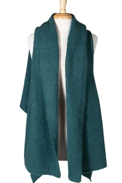 Teal Sky Alpaca Shawl