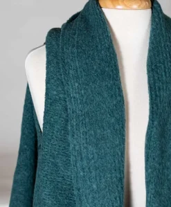 Teal Sky Alpaca Shawl