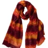 Tie-Dye Sunset Silk Scarf
