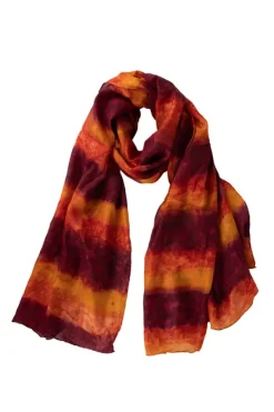 Tie-Dye Sunset Silk Scarf