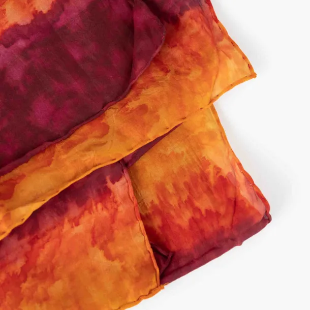 Tie-Dye Sunset Silk Scarf