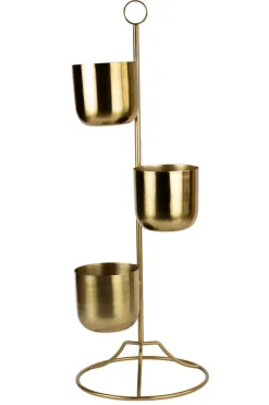 Tiered Brass Plant Stand