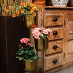 Tiered Brass Plant Stand
