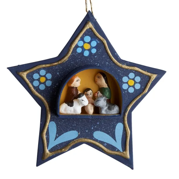 Tiny Retablo Star Ornament