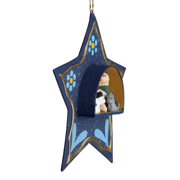 Tiny Retablo Star Ornament