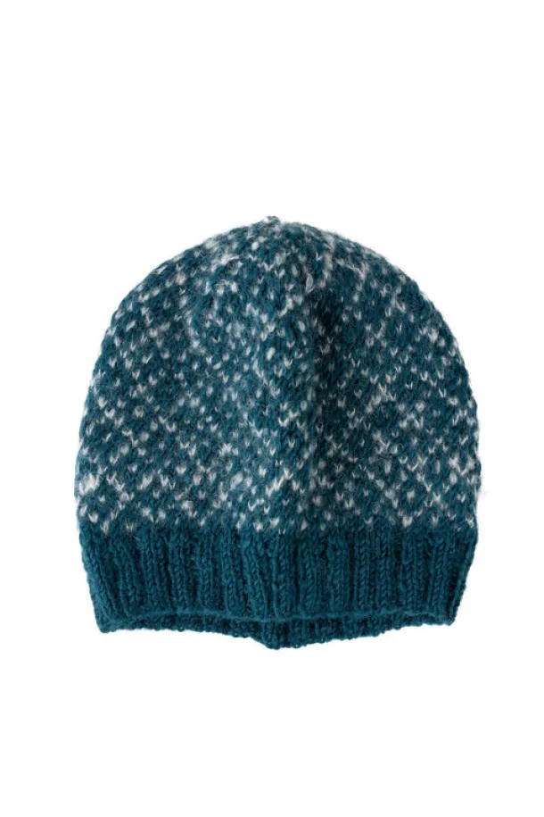 Toasty Teal Knit Hat