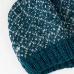 Toasty Teal Knit Hat
